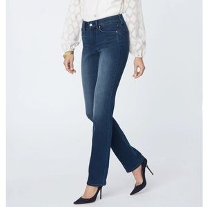 NYDJ Marilyn Straight Leg Medium Wash Jeans SZ 10P